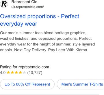 Represent ad — Oversized proportions — perfect everyday summer wear