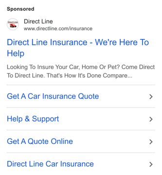 Direct Line ad — Direct Line Insurance — We're Here To Help