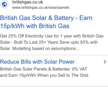 Hive ad — Save up to 83% on bills with British Gas Solar