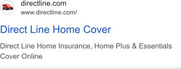 Direct Line ad — Direct Line Home Insurance Home Plus Essentials Cover Online