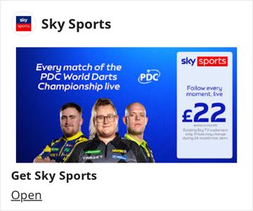 Sky ad — Get Sky Sports for £22 extra per month