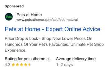 Pets at Home ad — Price Drop & Lock — new lower prices on pet favourites