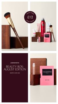 LookFantastic ad — Beauty box worth over £65, yours from £12