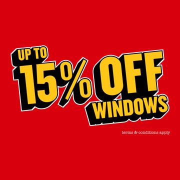 Safestyle ad — Up to 15% off windows
