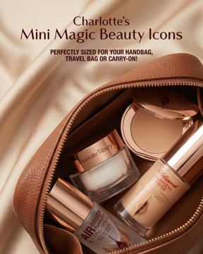 Charlotte Tilbury ad — Mini Magic Beauty Icons perfectly sized for travel