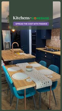 Homebase ad — Spread the cost of your new kitchen with finance