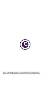 Ocado ad — Save up to £20 on your first Ocado order