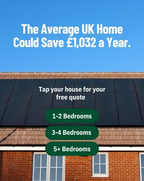 Project Solar ad — Average UK home could save £1,032 a year
