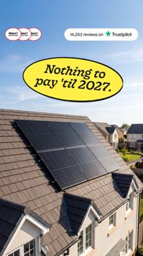 Heatable ad — Nothing to pay til 2027 on solar panels