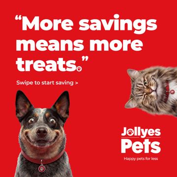 Jollyes ad — More savings means more treats at Jollyes Pets