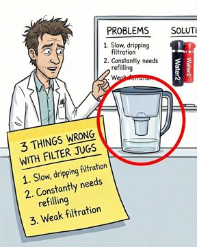 Victorian Plumbing ad — 3 things wrong with filter jugs — Water2 solves them