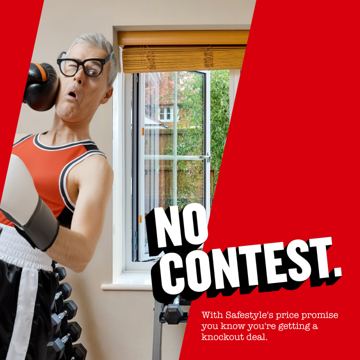 Safestyle ad — Safestyle price promise gives you a knockout deal