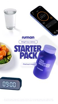 Numan ad — Weight loss tablets starter pack — find out more