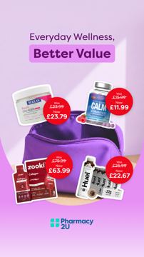 Pharmacy2U ad — Everyday Wellness, Better Value — save up to 25%