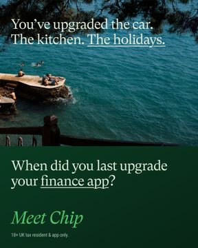 Chip ad — Upgrade your finance app — meet Chip