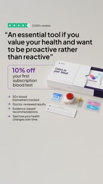 Thriva ad — Essential health tool to be proactive rather than reactive
