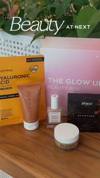 Next ad — Curated beauty products bundled in The Glow Up Box