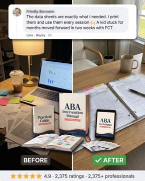 Manual ad — Step-by-step ABA protocol for managing meltdowns and refusals