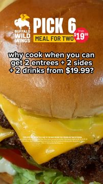 Wild ad — Get 2 entrees, 2 sides, 2 drinks from $19.99
