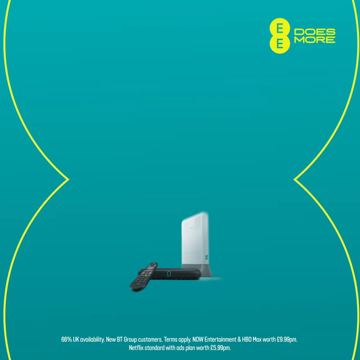EE ad — EE does more — broadband and TV together