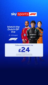 Sky ad — Watch Dutch GP live from £24 extra a month