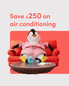 BOXT ad — Save £250 on air conditioning, lock in now