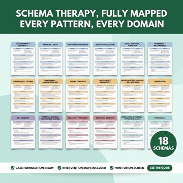 Manual ad — Schema therapy fully mapped — every pattern every domain