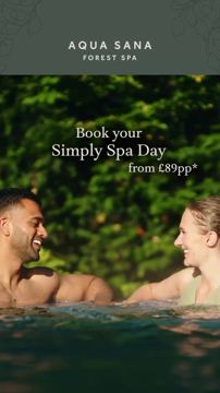 Center Parcs ad — Book your Simply Spa Day from £89pp