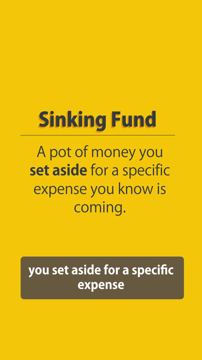 PensionBee ad — A sinking fund is money set aside for a known expense