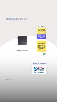 Tesco ad — Save £414 on Samsung Galaxy Z Flip8 with Clubcard Price